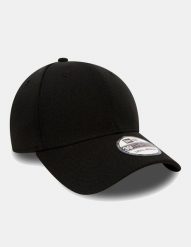 Czapka New Era Flag 39thirty. Czarne czapki z daszkiem damskie New Era, bez wzorów, z bawełny. Za 108.25 zł.