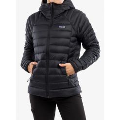 Kurtka puchowa damska Patagonia Down Sweater Hoody. Czarne kurtki damskie Patagonia, s, bez wzorów, z puchu, bez kaptura. Za 1,099.00 zł.