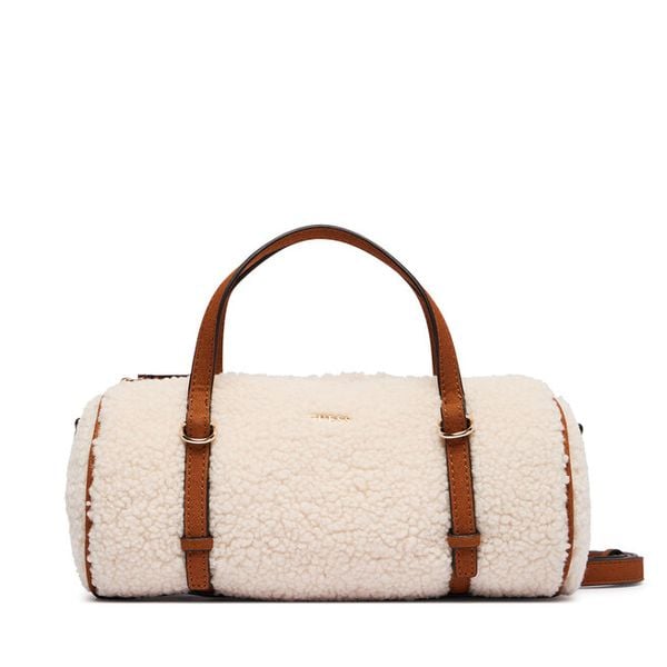 Torebka Guess. Białe kuferki damskie Guess, z aplikacjami, bez dodatków. Za 364.99 zł.