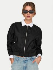 ONLY Kurtka bomber Tatjano 15336394 Czarny Regular Fit. Czarne kurtki damskie Only, xs, bez wzorów, z syntetyku, bez kaptura. Za 169.99 zł.