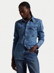 Polo Ralph Lauren Koszula jeansowa 211969402001 Granatowy Slim Fit. Niebieskie koszule damskie Polo Ralph Lauren, s, bez wzorów, z bawełny, bez kołnierzyka, bez ramiączek. Za 459.99 zł.