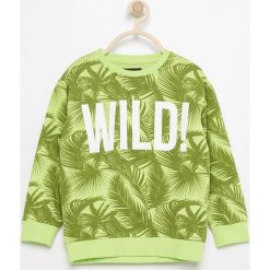 Bluza z tropikalnym motywem - Zielony. Bluzy dziewczęce marki FOUGANZA. W wyprzedaży za 19.99 zł.