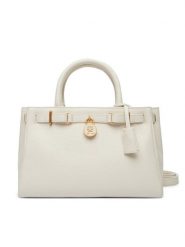 Tommy Hilfiger Torebka American Icon Mini Tote Leather AW0AW17926 Beżowy. Brązowe torebki klasyczne damskie Tommy Hilfiger, ze skóry, bez dodatków. Za 1,299.00 zł.