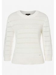 More & More Sweter w kolorze kremowym rozmiar: 44. Brązowe swetry klasyczne damskie More & More, z bawełny, bez kołnierzyka. Za 135.17 zł.