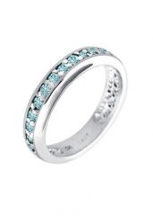 Elli Damski zaręczynowy szlachetny z kryształami w srebrze próby 925 sterling silver Pierścionki 1 ct. Szare pierścionki damskie Elli, z kryształem, srebrne. Za 249.89 zł.