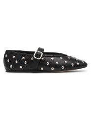 Steve Madden Skórzane baleriny w kolorze czarnym z paskiem rozmiar: 36. Czarne balerinki damskie Steve Madden, bez wzorów. Za 258.95 zł.