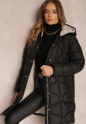 Czarna Kurtka Pikowana z Kapturem Tuula. Czarne kurtki damskie Renee, l, z aplikacjami, z kapturem. Za 219.99 zł.