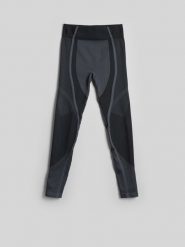 4F Legginsy treningowe bezszwowe damskie - czarne XS/S. Czarne legginsy damskie 4F, s, bez wzorów, z materiału. Za 149.99 zł.