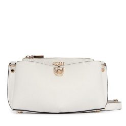 Torebka Guess. Białe listonoszki damskie Guess, z aplikacjami, bez dodatków. Za 609.99 zł.