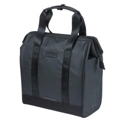 Torba na zakupy Grand, plandeka. Czarne shopper bag BASIL, bez wzorów, bez dodatków. Za 269.90 zł.
