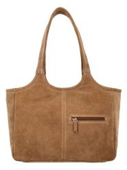 Charm Skórzany shopper bag "Sevilla" w kolorze jasnobrązowym - 40 x 24 x 10 cm rozmiar: onesize. Brązowe shopper bag Charm, bez wzorów, z materiału, na ramię, bez dodatków. Za 219.95 zł.