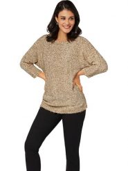 WITT WEIDEN Sweter w kolorze jasnobrązowym rozmiar: 48. Brązowe swetry klasyczne damskie WITT WEIDEN, bez kołnierzyka. Za 97.95 zł.