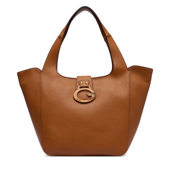 Torebka Guess. Brązowe shopper bag Guess, bez dodatków. Za 714.99 zł.