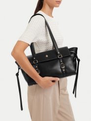 Beverly Hills Polo Club Torebka EO-BHPC-C-026-10 Czarny. Czarne torebki klasyczne damskie Beverly Hills Polo Club, ze skóry, bez dodatków. Za 299.99 zł.