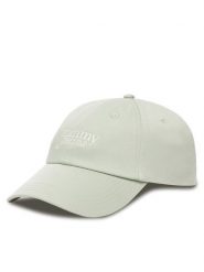 Tommy Jeans Czapka z daszkiem Script AW0AW17815 Zielony. Zielone czapki z daszkiem damskie Tommy Jeans, bez wzorów, z bawełny. Za 129.99 zł.