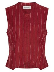 MOSS COPENHAGEN Kamizelka w kolorze bordowym rozmiar: L. Czerwone kamizelki damskie Moss Copenhagen, l, bez wzorów, bez kaptura. Za 264.95 zł.