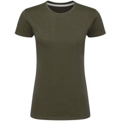 Idealna Koszulka Damska. Zielone bluzki damskie SG, xl, bez wzorów, sportowe, bez kołnierzyka, bez ramiączek. Za 34.99 zł.