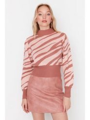 Trendyol Sweter w kolorze jasnoróżowym rozmiar: M. Różowe swetry klasyczne damskie Trendyol, m, bez kołnierzyka. Za 87.19 zł.
