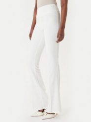 Rinascimento Spodnie materiałowe CFC0127876003 Biały Slim Fit. Białe spodnie materiałowe damskie Rinascimento, bez wzorów, z materiału. Za 439.99 zł.