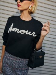 Milan Kiss Bluza w kolorze czarnym rozmiar: XL. Czarne bluzy damskie Milan Kiss, xl, bez wzorów, bez kaptura. Za 136.13 zł.