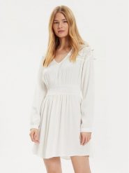 Vila Sukienka letnia Mesa 14092006 Écru Loose Fit. Sukienki damskie Vila, bez wzorów, z wiskozy, bez ramiączek. Za 149.99 zł.