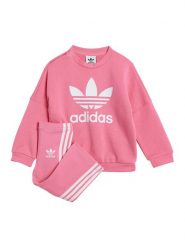 Adidas Komplet bluza i legginsy JY1109 Różowy Flared Fit. Czerwone bluzy dziewczęce Adidas, bez wzorów, z syntetyku, bez ramiączek, bez kaptura. Za 189.99 zł.
