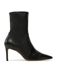 Stuart Weitzman Botki Stuart 85 Str Bootie SB657 Czarny. Czarne botki damskie Stuart Weitzman, ze skóry, bez obcasa, na szpilce, bez zapięcia. Za 2,159.00 zł.