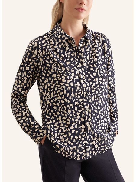 Seidensticker Bluzka w kolorze granatowo-kremowym rozmiar: 34. Niebieskie bluzki damskie Seidensticker, bez wzorów, z wiskozy, bez kołnierzyka, bez ramiączek. Za 127.65 zł.