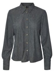 Vero Moda Koszula w kolorze antracytowym rozmiar: L. Czarne koszule damskie Vero Moda, l, bez wzorów, bez kołnierzyka, bez ramiączek. Za 57.20 zł.