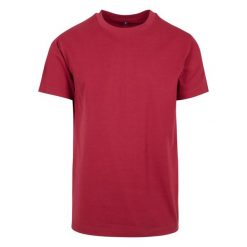 Bawełniana Koszulka Unisex Dla Dorosłych Z Okrągłym Dekoltem. Szare bluzki damskie BUILD YOUR BRAND, xl, bez wzorów, z bawełny, sportowe, bez kołnierzyka, bez ramiączek. Za 57.99 zł.