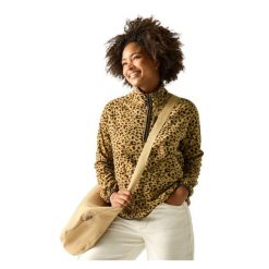 Damska Bluza Polarowa Frankie Leopard Print Half Zip Fleece Jacket. Czarne bluzy damskie Regatta, xl, bez wzorów, z materiału, bez kaptura. Za 200.99 zł.