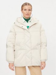 Tommy Jeans Kurtka zimowa Ovr Satin DW0DW16586 Écru Regular Fit. Kurtki damskie Tommy Jeans, na zimę, l, bez wzorów, z jeansu, bez kaptura. Za 759.99 zł.
