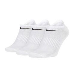Lekkie Skarpetki Unisex Dla Dorosłych (zestaw 3 Sztuk). Białe skarpetki damskie Nike, bez wzorów. Za 114.99 zł.