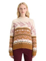 Scotch & Soda Sweter w kolorze karmelowo-jasnoróżowym rozmiar: M. Brązowe swetry klasyczne damskie Scotch & Soda, m, z wełny, bez kołnierzyka. Za 237.17 zł.