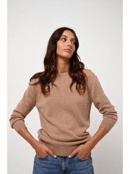 AUTHENTIC CASHMERE Kaszmirowy sweter "Estaris" w kolorze beżowym rozmiar: L. Brązowe swetry klasyczne damskie AUTHENTIC CASHMERE, l, z kaszmiru, bez kołnierzyka. Za 402.20 zł.