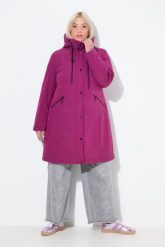 Damskie HYPRAR kurtka funkcyjna wodoodporna stójka kaptur. Fioletowe kurtki damskie Ulla Popken, plus size, bez wzorów, z elastanu, z kapturem. Za 679.99 zł.