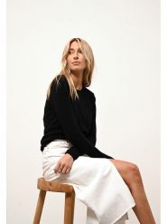 Just Cashmere Kaszmirowy sweter "Vivian" w kolorze czarnym rozmiar: M. Czarne swetry klasyczne damskie Just Cashmere, m, z kaszmiru, bez kołnierzyka. Za 397.95 zł.