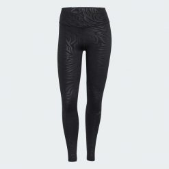 Legginsy z grafiką All Me Essentials. Czarne legginsy damskie Adidas, l, bez wzorów, z dzianiny. Za 239.00 zł.