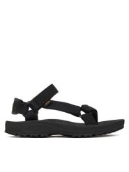 Teva Sandały Winsted 1017424 Czarny. Czarne sandały damskie Teva, bez wzorów, z materiału, bez obcasa, na płaskiej podeszwie, bez zapięcia. Za 309.99 zł.
