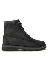 Timberland Trapery Courma Kid Traditional6In TB0A28W90011 Czarny. Czarne buty zimowe chłopięce Timberland, ze skóry, bez zapięcia. Za 479.99 zł.
