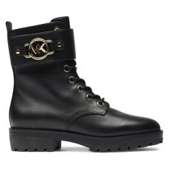 Trzewiki MICHAEL Michael Kors. Czarne botki damskie MICHAEL Michael Kors, bez obcasa, na płaskiej podeszwie, bez zapięcia. Za 1,179.00 zł.