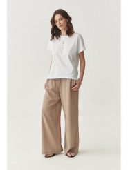 TATUUM Spodnie w kolorze beżowym rozmiar: 36. Brązowe spodnie materiałowe damskie TATUUM, bez wzorów, z materiału. Za 171.68 zł.