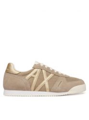 Armani Exchange Sneakersy XW002794 AF22755 MZ285 Beżowy. Brązowe obuwie sportowe damskie Armani Exchange, z materiału, bez zapięcia. Za 669.99 zł.