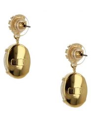 Otazu Pozłacane kolczyki-wkrętki z kryształami Swarovski rozmiar: onesize. Żółte kolczyki damskie Otazu, z kryształem, pozłacane. Za 165.99 zł.