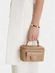 Eva Minge Torebka EO-AMY-LDA8633 Beżowy. Brązowe torebki klasyczne damskie Eva Minge, z materiału, bez dodatków. Za 199.99 zł.