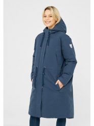 Derbe Płaszcz przejściowy w kolorze granatowym rozmiar: 38. Niebieskie płaszcze damskie Derbe, s, bez wzorów, bez kaptura. Za 460.12 zł.