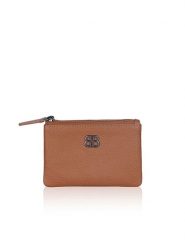 Bellicci Skórzany portfel "Camber" w kolorze jasnobrązowym - 11 x 7 x 2 cm rozmiar: onesize. Brązowe portfele damskie Bellicci, bez wzorów, z materiału. Za 73.93 zł.