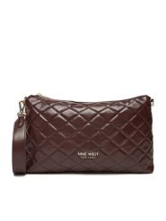 Nine West Torebka CEO-AGATHA-LA482-3035 Brązowy. Brązowe listonoszki damskie Nine West, bez wzorów, z materiału, bez dodatków. Za 179.99 zł.