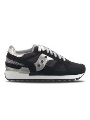 Saucony Sneakersy "Shadow" w kolorze srebrno-czarnym rozmiar: 36. Czarne obuwie sportowe damskie Saucony, z materiału, bez zapięcia. Za 180.06 zł.