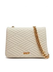 DKNY Torebka R44EKI06 Écru. Torebki wieczorowe damskie DKNY, bez wzorów, ze skóry, bez dodatków. Za 629.99 zł.
